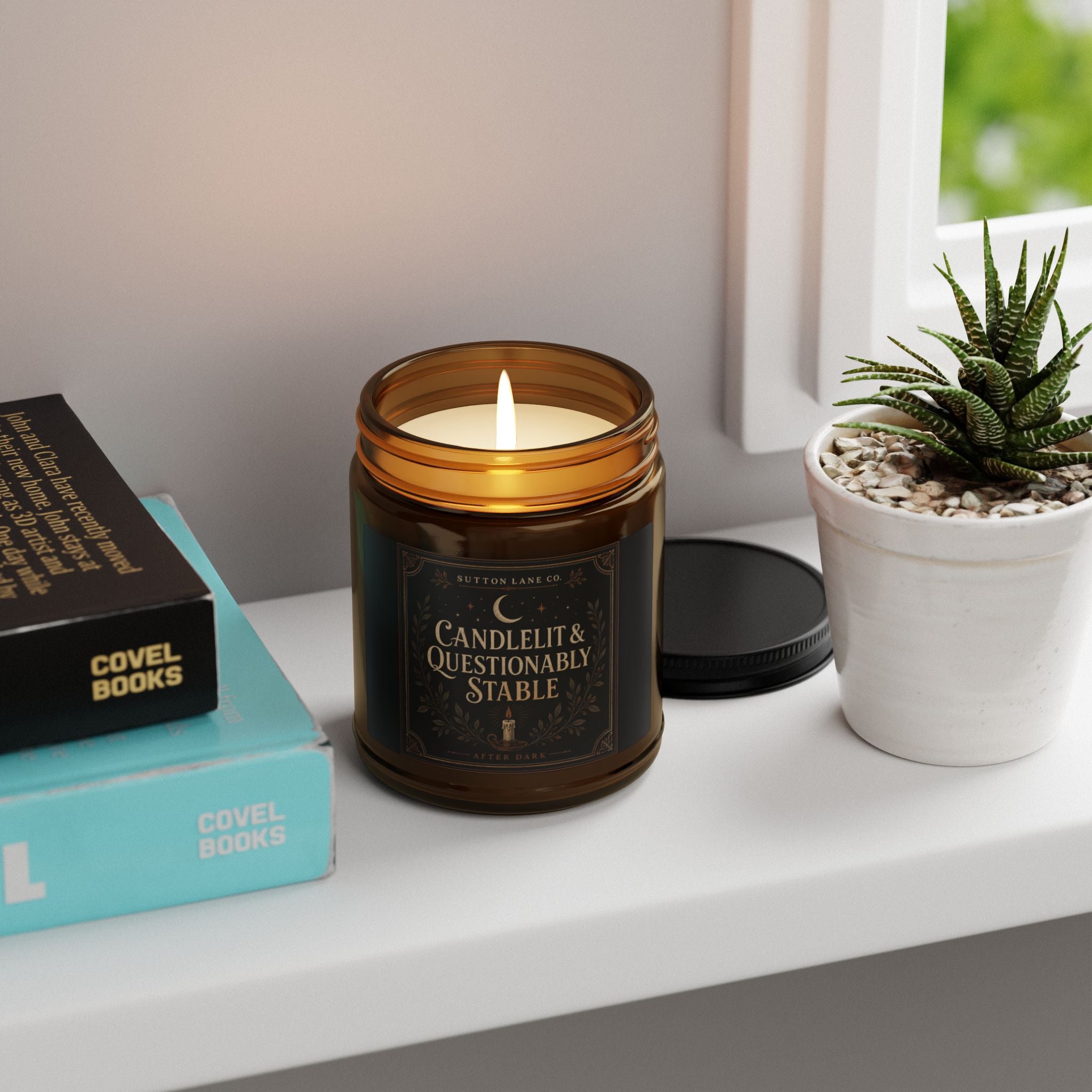 Sutton Lane Co. After Dark — Candlelit & Questionably Stable Amber Soy Candle