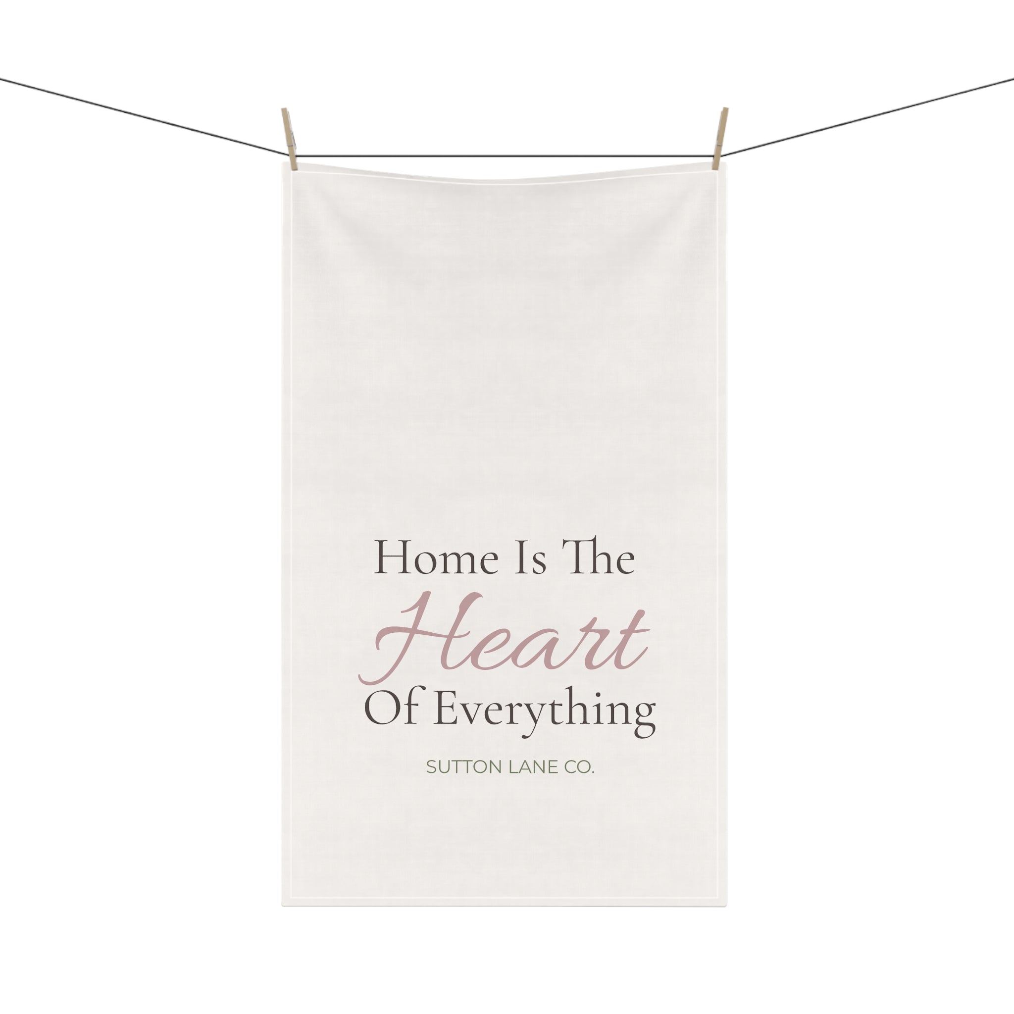 Sutton Lane Co. “Home Is the Heart of Everything” Cotton Tea Towel