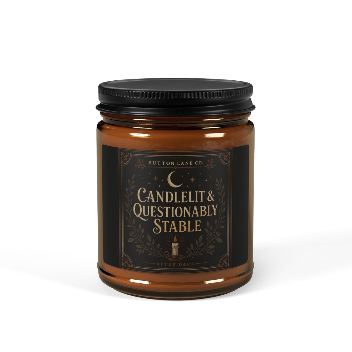 Sutton Lane Co. After Dark — Candlelit & Questionably Stable Amber Soy Candle
