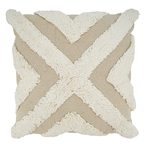 Ivory Meadow Tufted Pillow