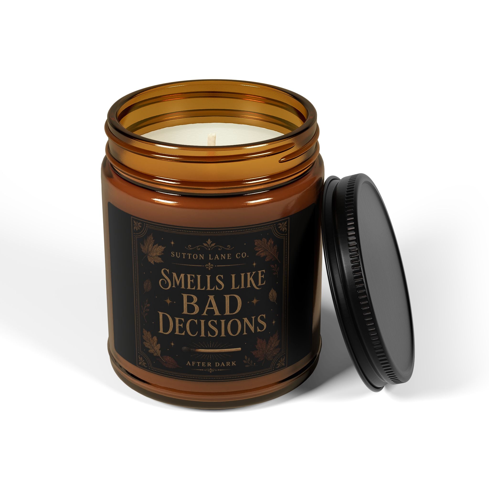 Sutton Lane Co. After Dark — Smells Like Bad Decisions Amber Soy Candle
