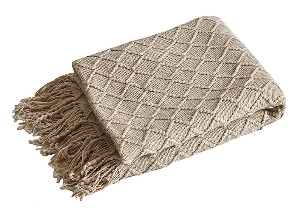 Meadow Diamond-Knit Throw