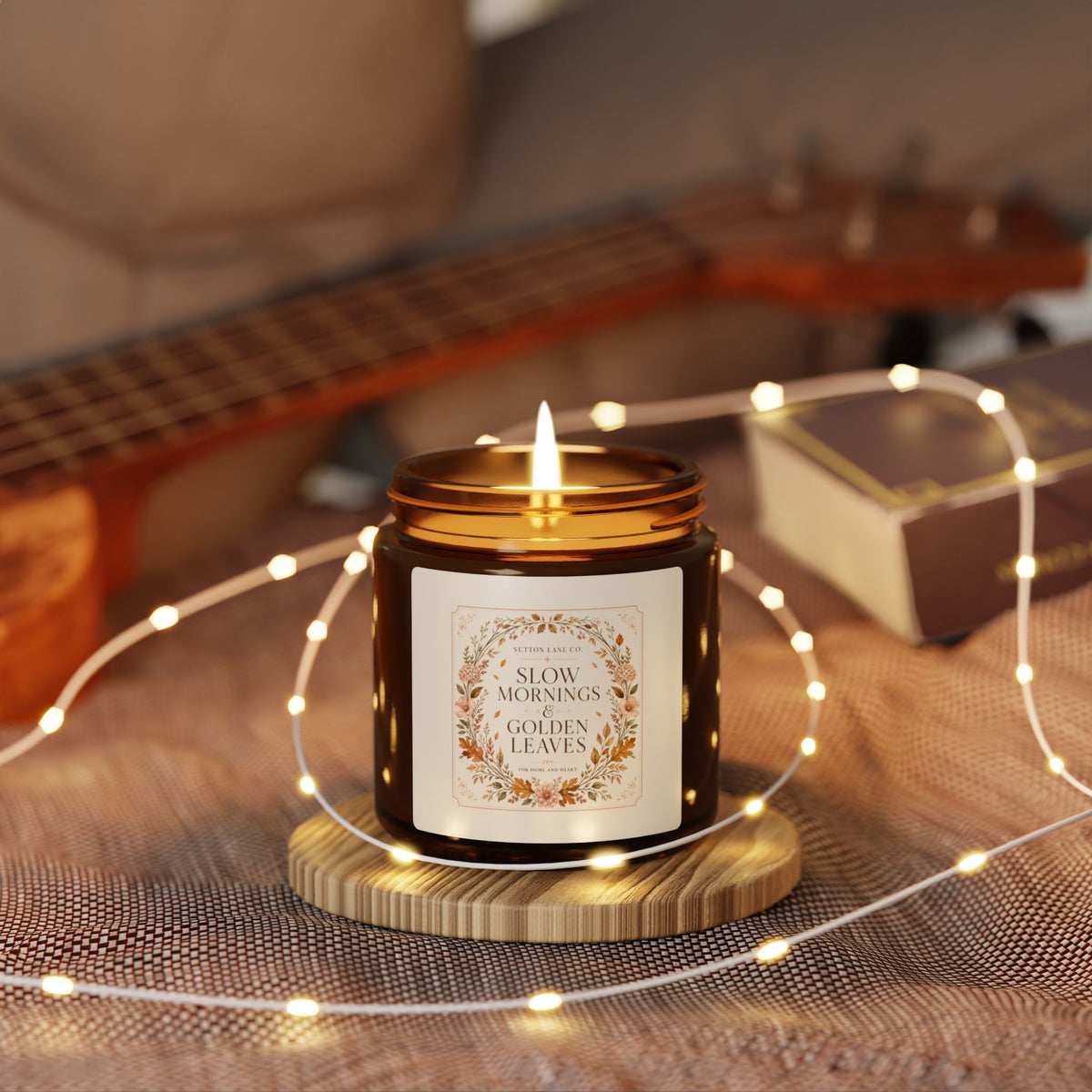 Sutton Lane Co. Fall — Slow Mornings & Golden Leaves Amber Soy Candle