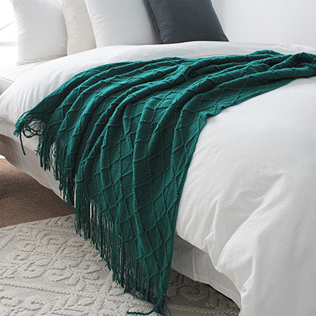 Meadow Diamond-Knit Throw
