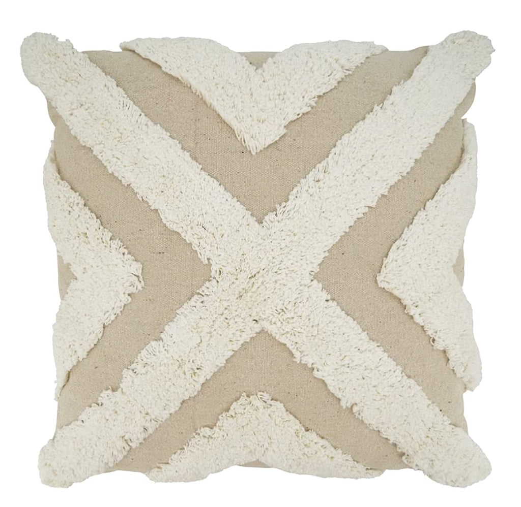 Ivory Meadow Tufted Pillow