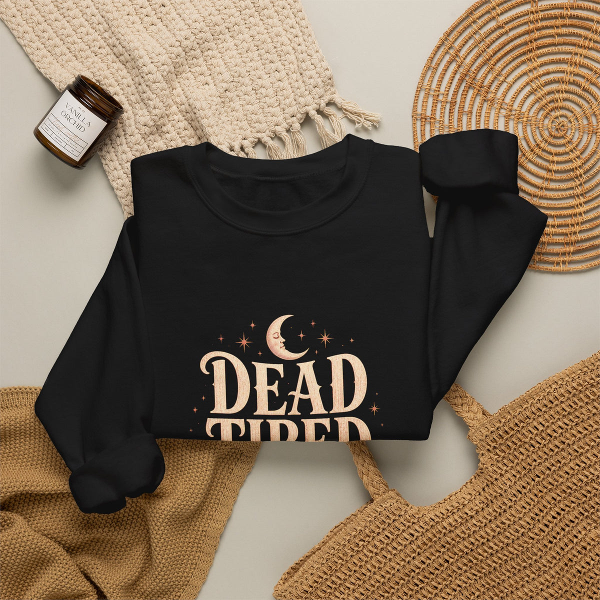 Sutton Lane Co. After Dark — Dead Tired but Make It Cozy Crewneck