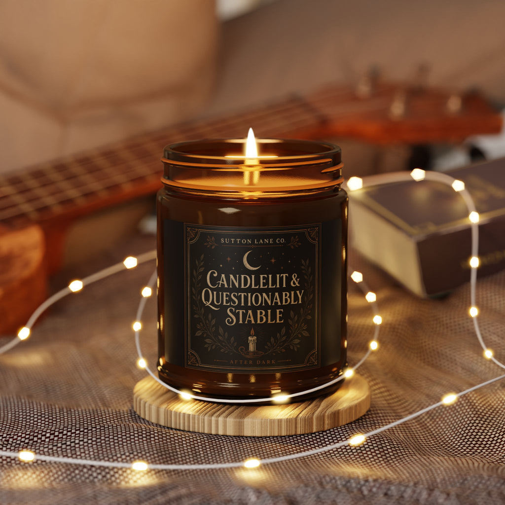 Sutton Lane Co. After Dark — Candlelit & Questionably Stable Amber Soy Candle