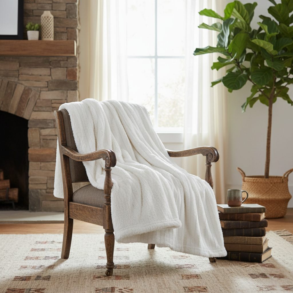 Hearthside Faux Fur Throw