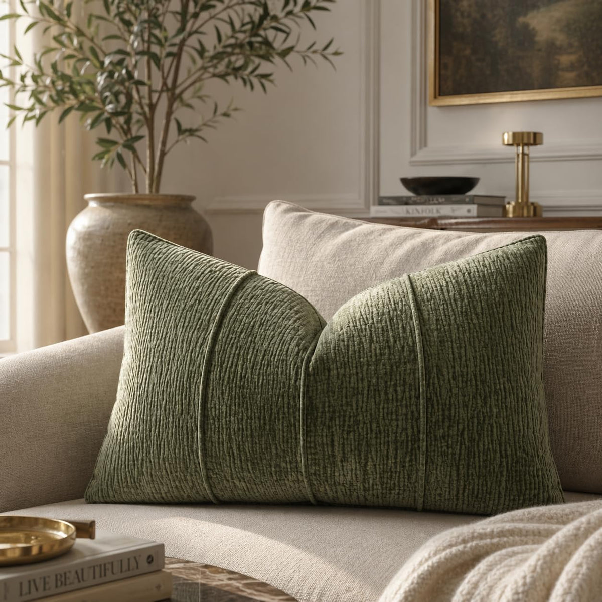 Willow Chenille Accent Pillow