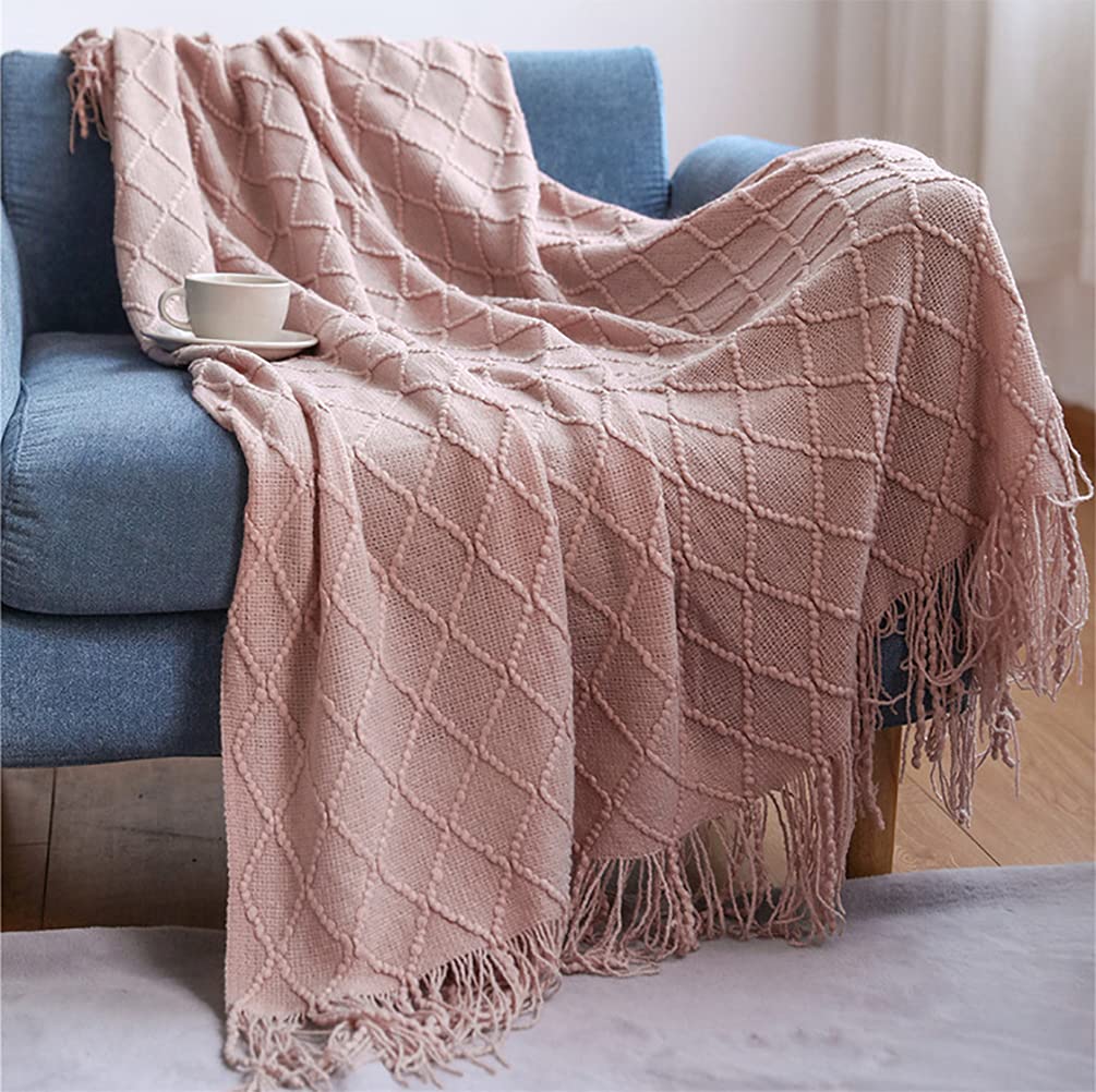 Meadow Diamond-Knit Throw
