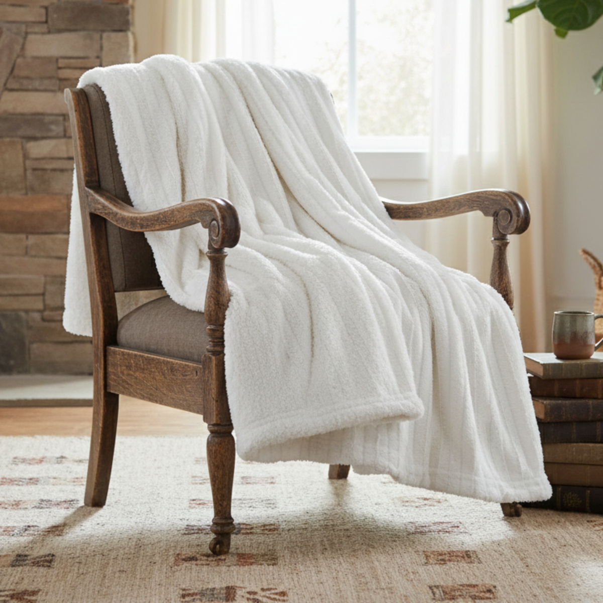 Hearthside Faux Fur Throw