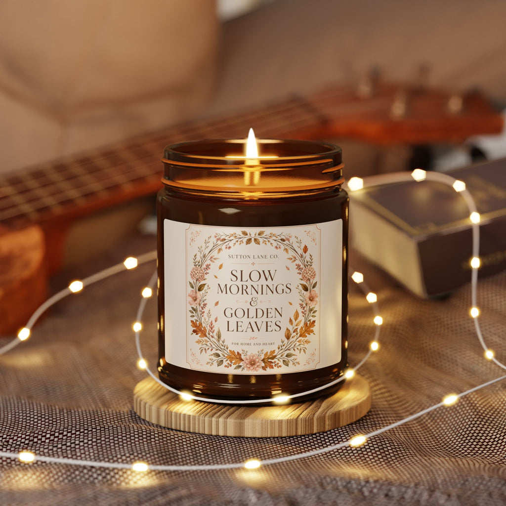 Sutton Lane Co. Fall — Slow Mornings & Golden Leaves Amber Soy Candle