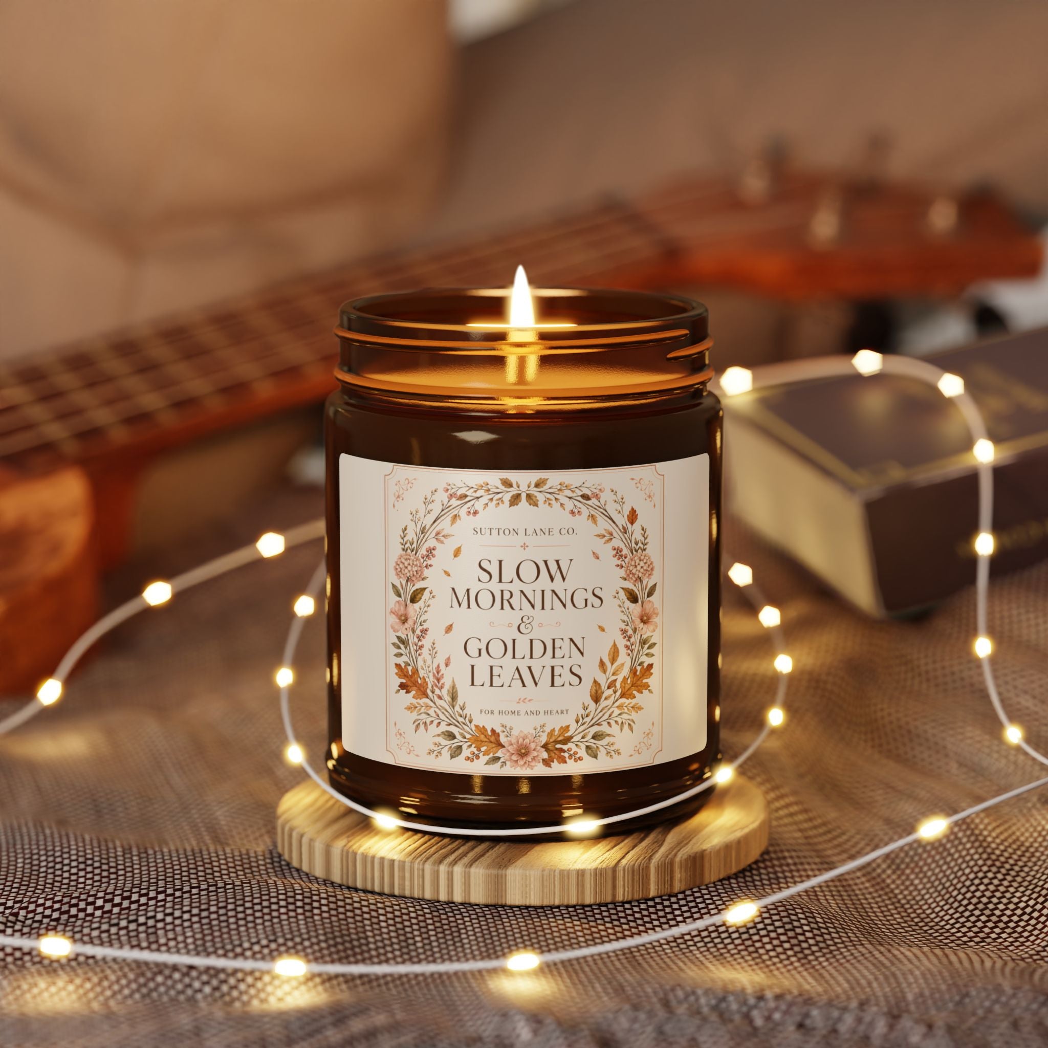 Sutton Lane Co. Fall — Slow Mornings & Golden Leaves Amber Soy Candle