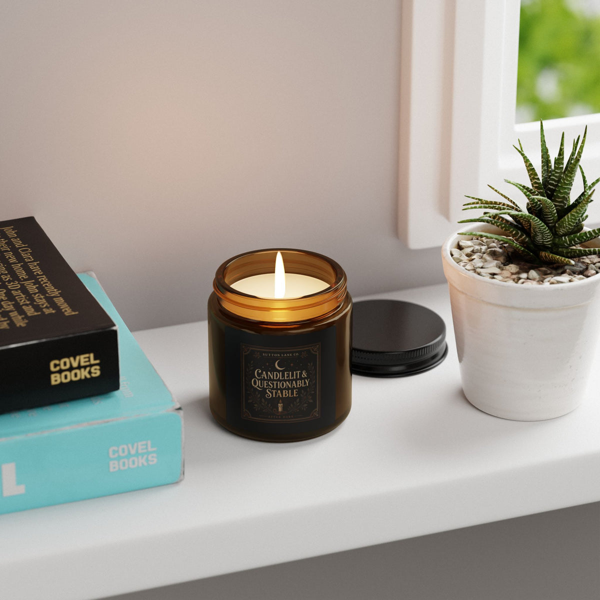 Sutton Lane Co. After Dark — Candlelit & Questionably Stable Amber Soy Candle