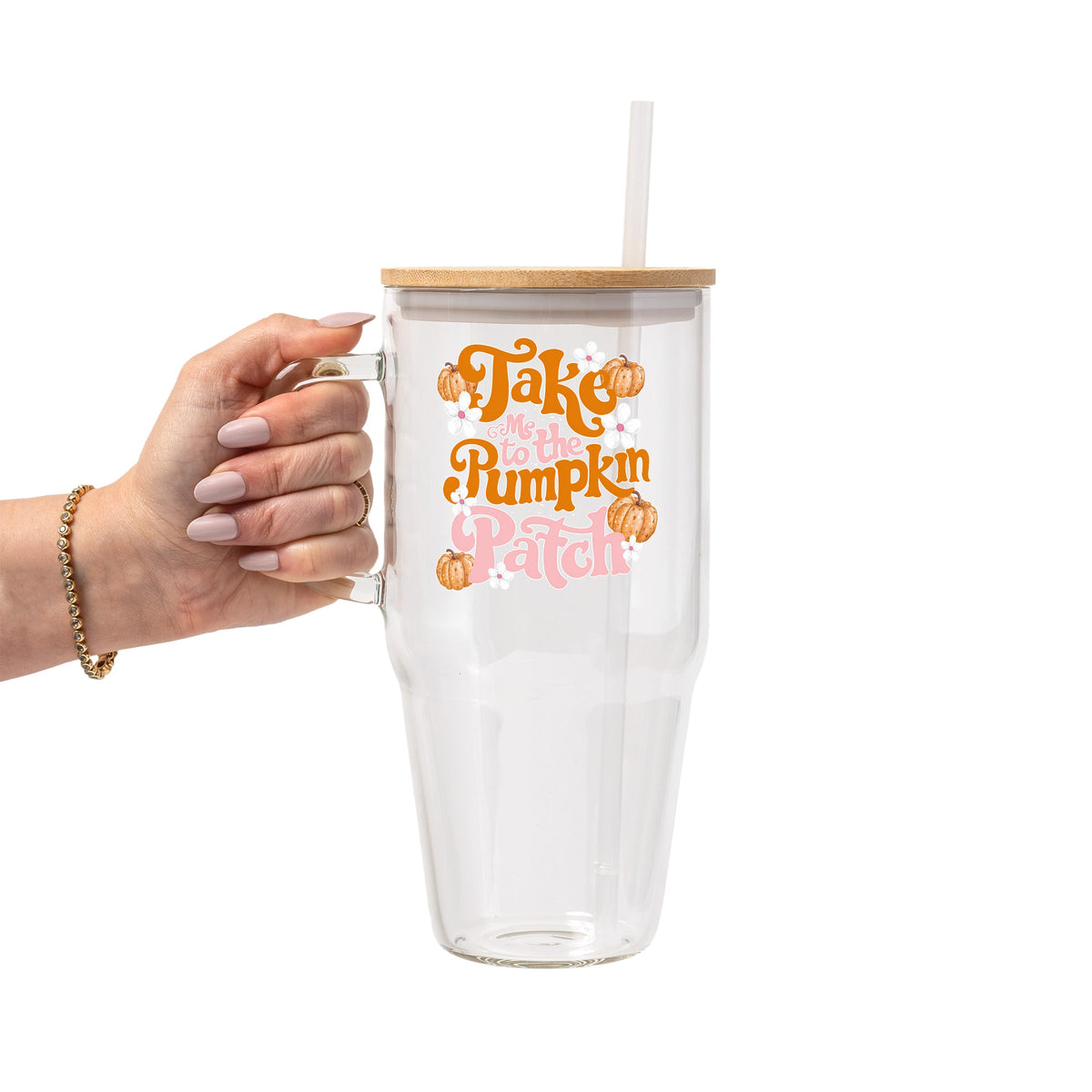 Sutton Lane Co. Fall | Take Me to the Pumpkin Patch Glass Cup