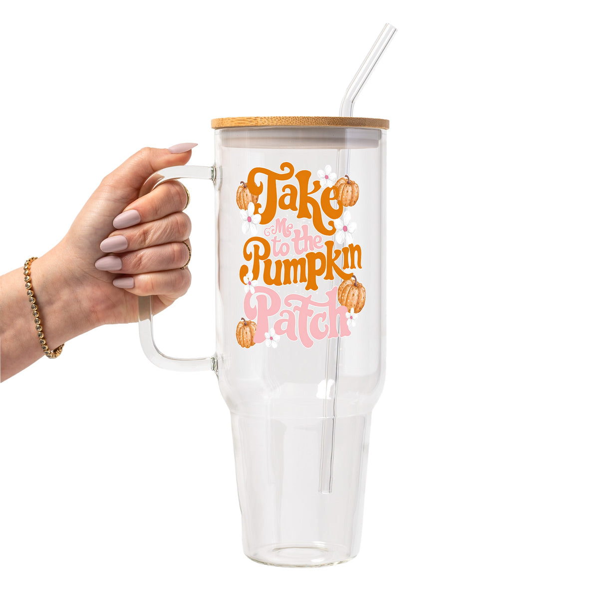 Sutton Lane Co. Fall | Take Me to the Pumpkin Patch Glass Cup