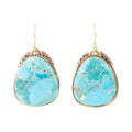 Agave Genuine Turquoise Drop Earrings