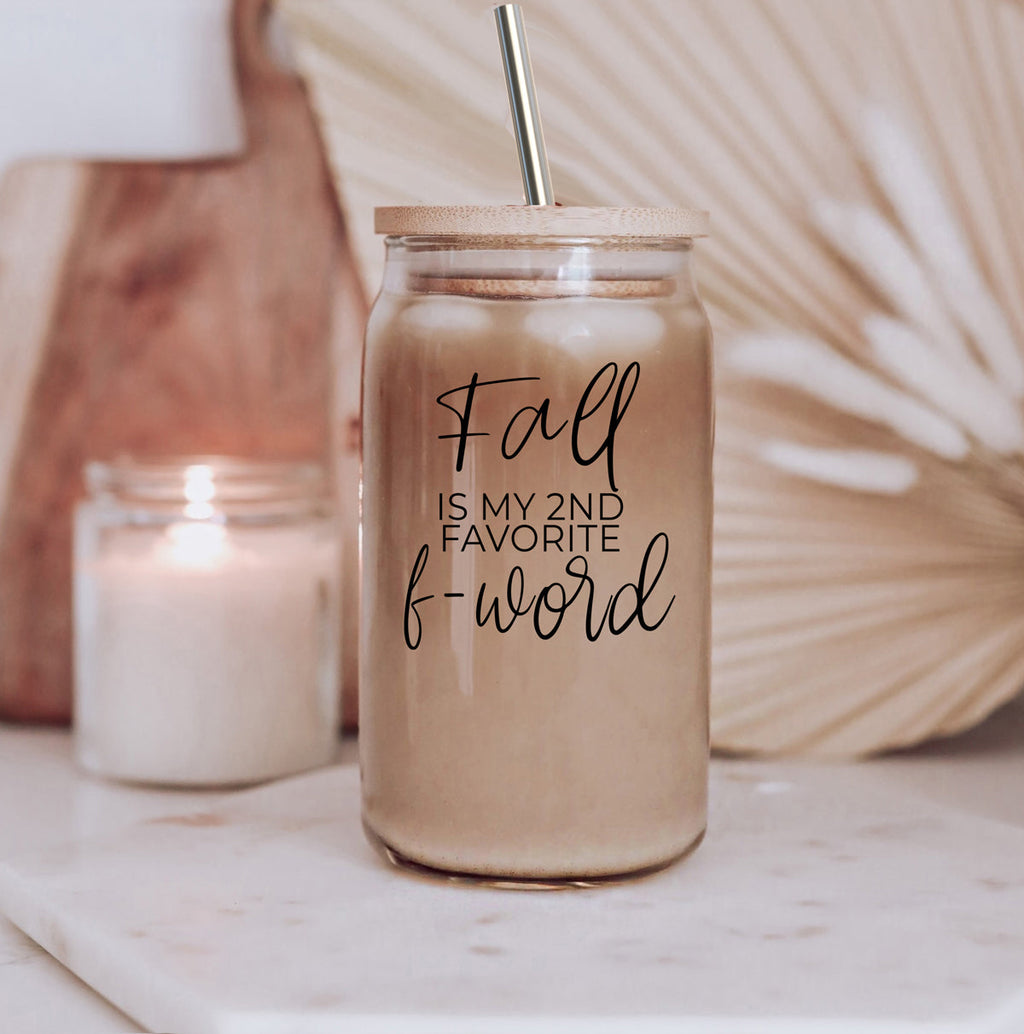 Sutton Lane Co. After Dark — Second Favorite F-Word Fall Glass Tumbler
