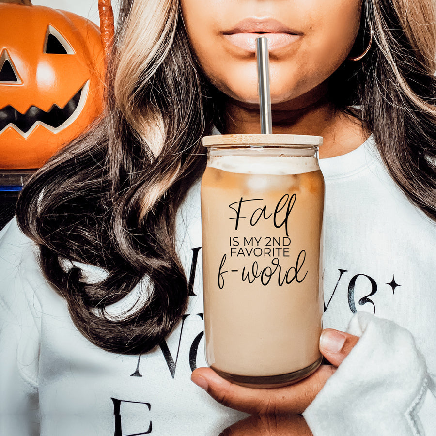 Sutton Lane Co. After Dark — Second Favorite F-Word Fall Glass Tumbler