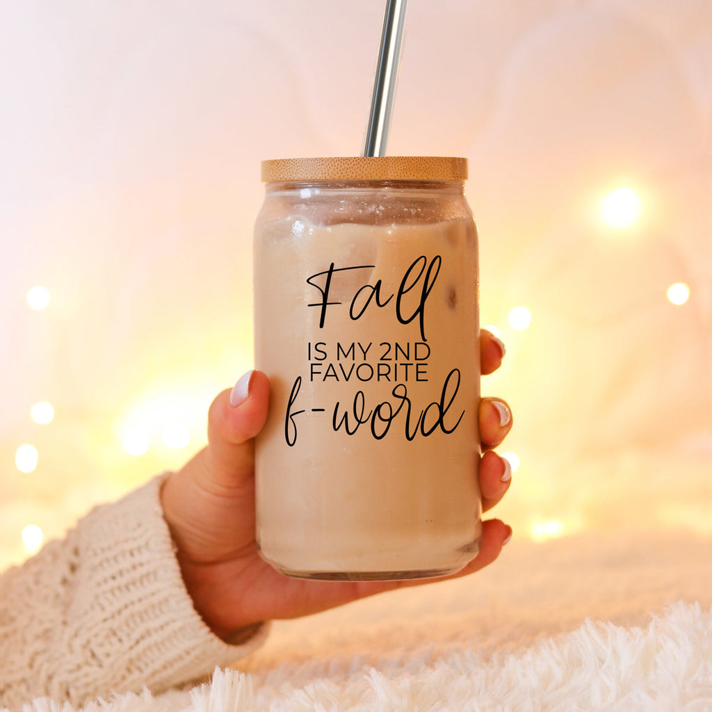 Sutton Lane Co. After Dark — Second Favorite F-Word Fall Glass Tumbler