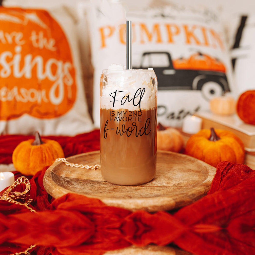 Sutton Lane Co. After Dark — Second Favorite F-Word Fall Glass Tumbler