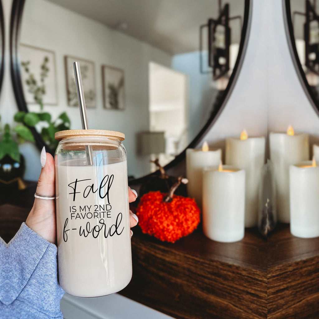 Sutton Lane Co. After Dark — Second Favorite F-Word Fall Glass Tumbler