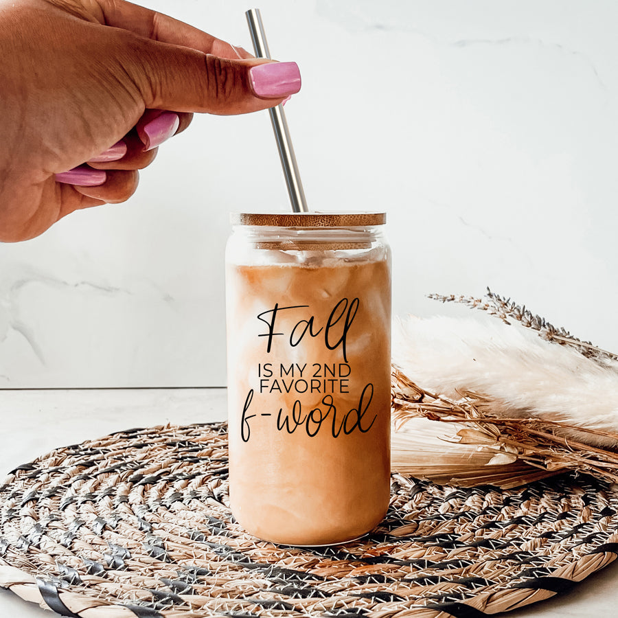 Sutton Lane Co. After Dark — Second Favorite F-Word Fall Glass Tumbler