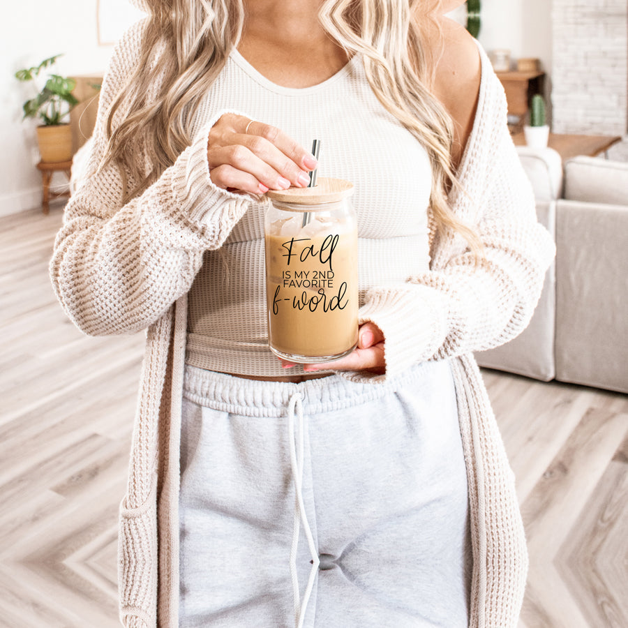 Sutton Lane Co. After Dark — Second Favorite F-Word Fall Glass Tumbler