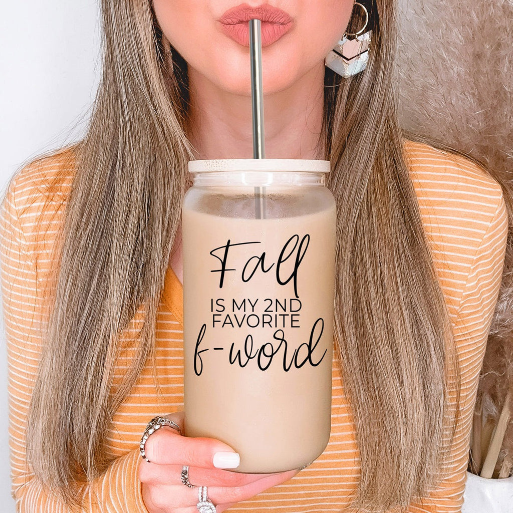 Sutton Lane Co. After Dark — Second Favorite F-Word Fall Glass Tumbler