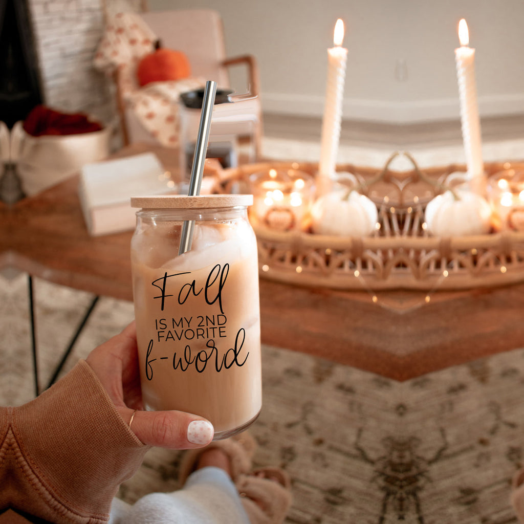 Sutton Lane Co. After Dark — Second Favorite F-Word Fall Glass Tumbler