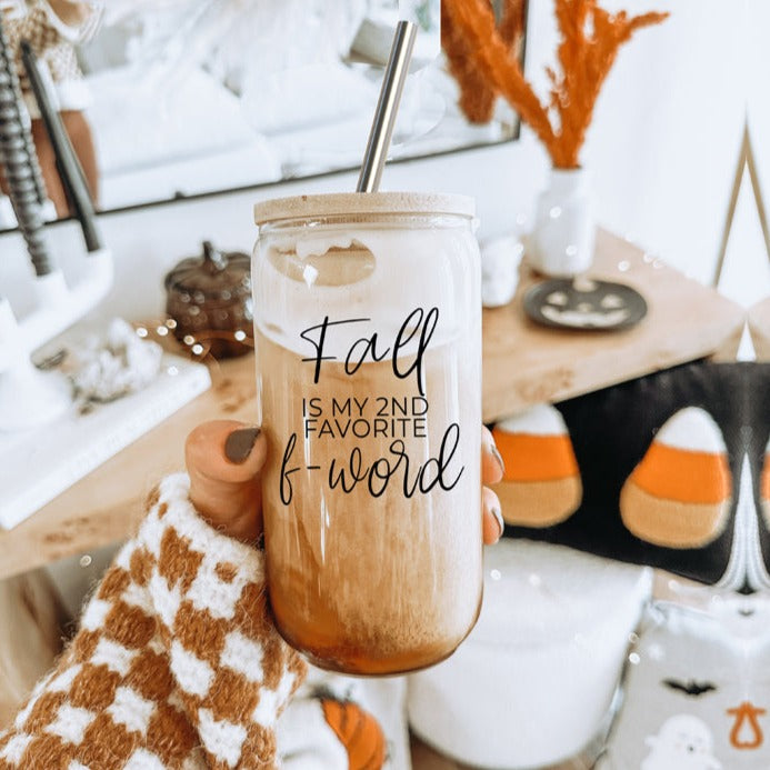 Sutton Lane Co. After Dark — Second Favorite F-Word Fall Glass Tumbler