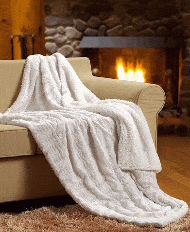 Hearthside Faux Fur Throw